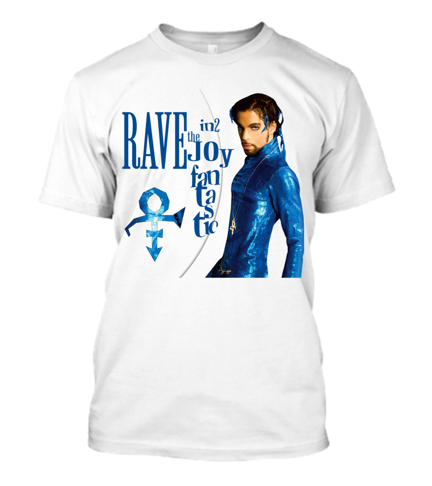 Rave Un2 The Joy Fantastic Prince Symbol Blue Outfit T-Shirt