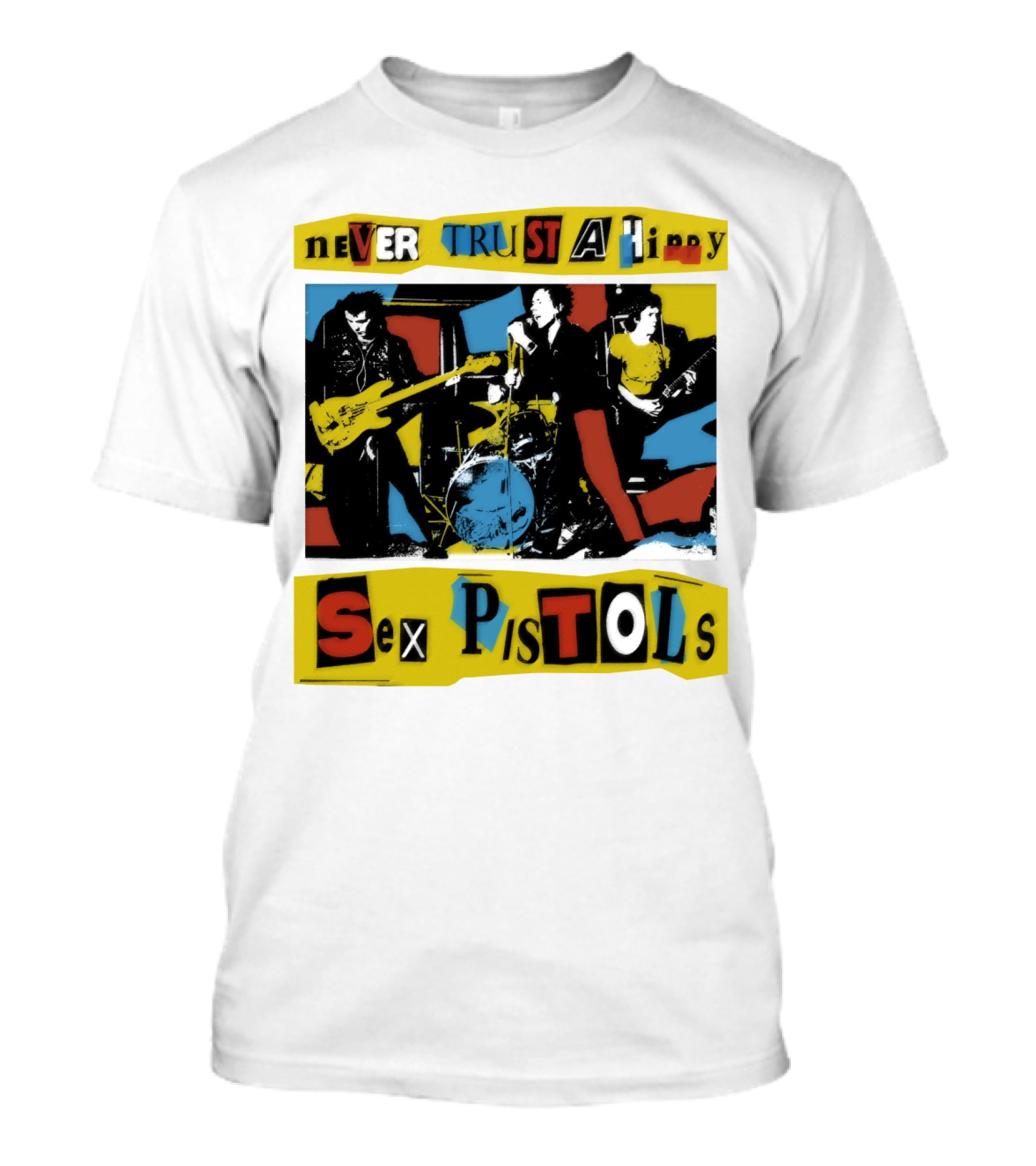 Never Trust A Hippy Sex Pistols T-Shirt
