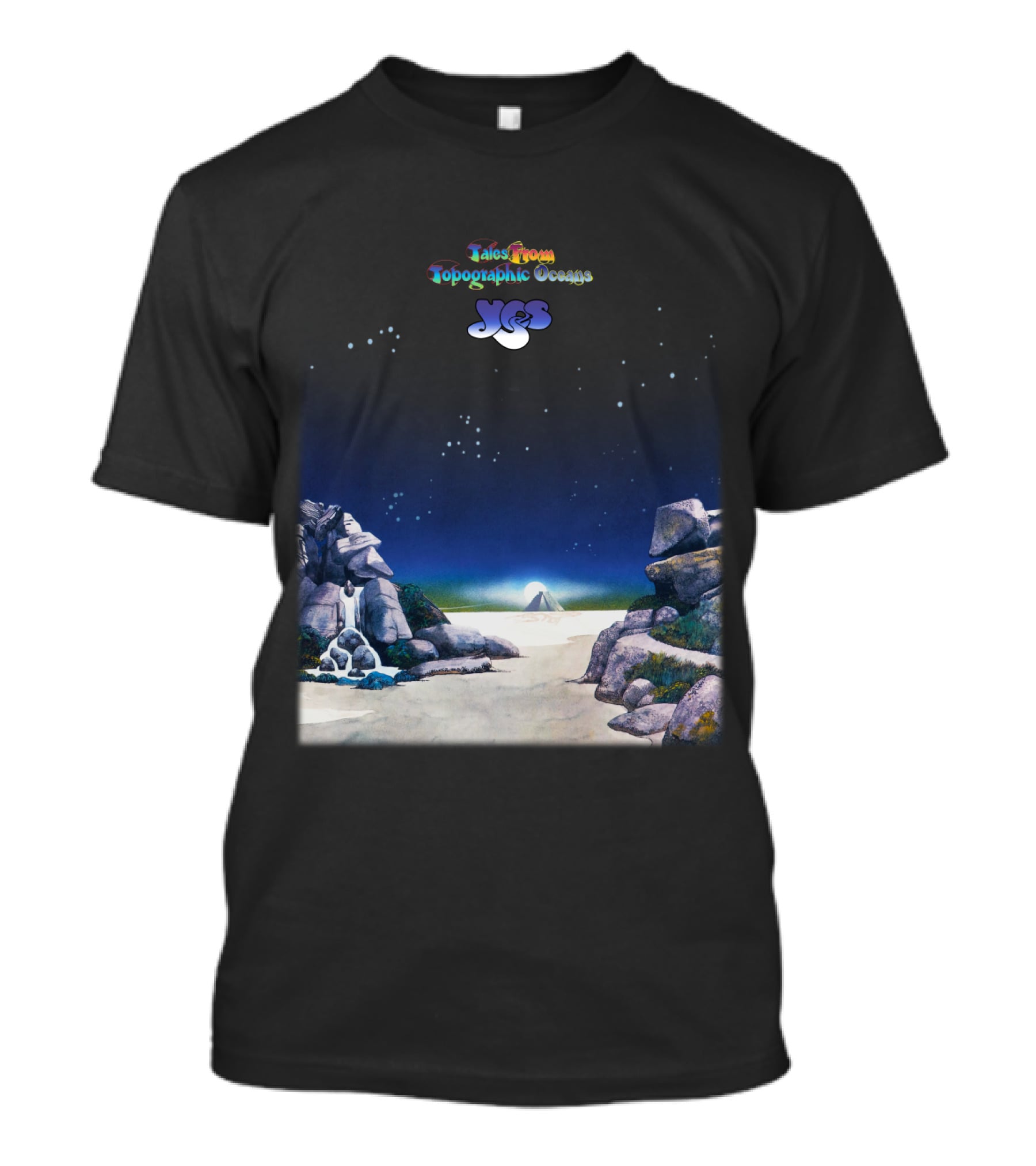 Tales From Topographic Oceans Yes Album Art Scenic Landscape T-Shirt