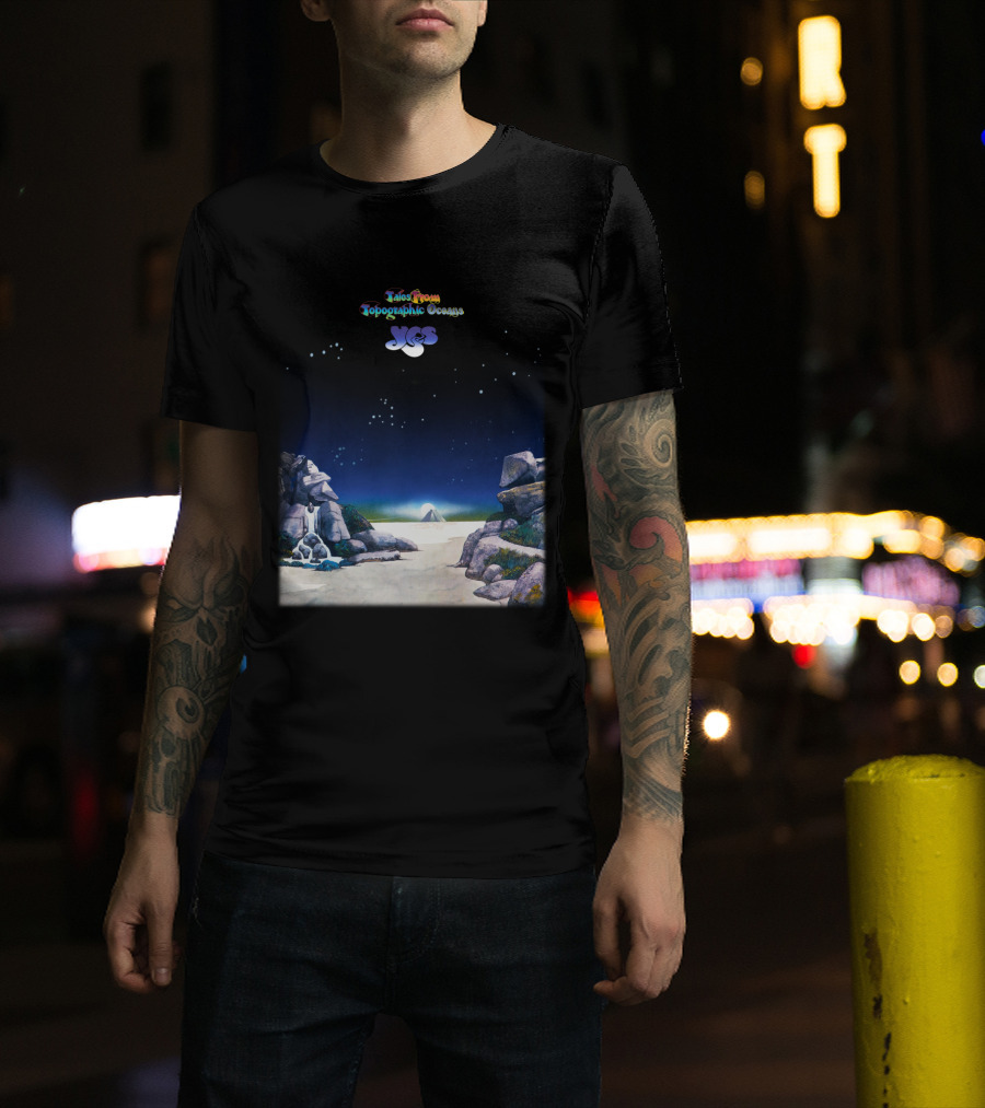 Tales From Topographic Oceans Yes Album Art Scenic Landscape T-Shirt