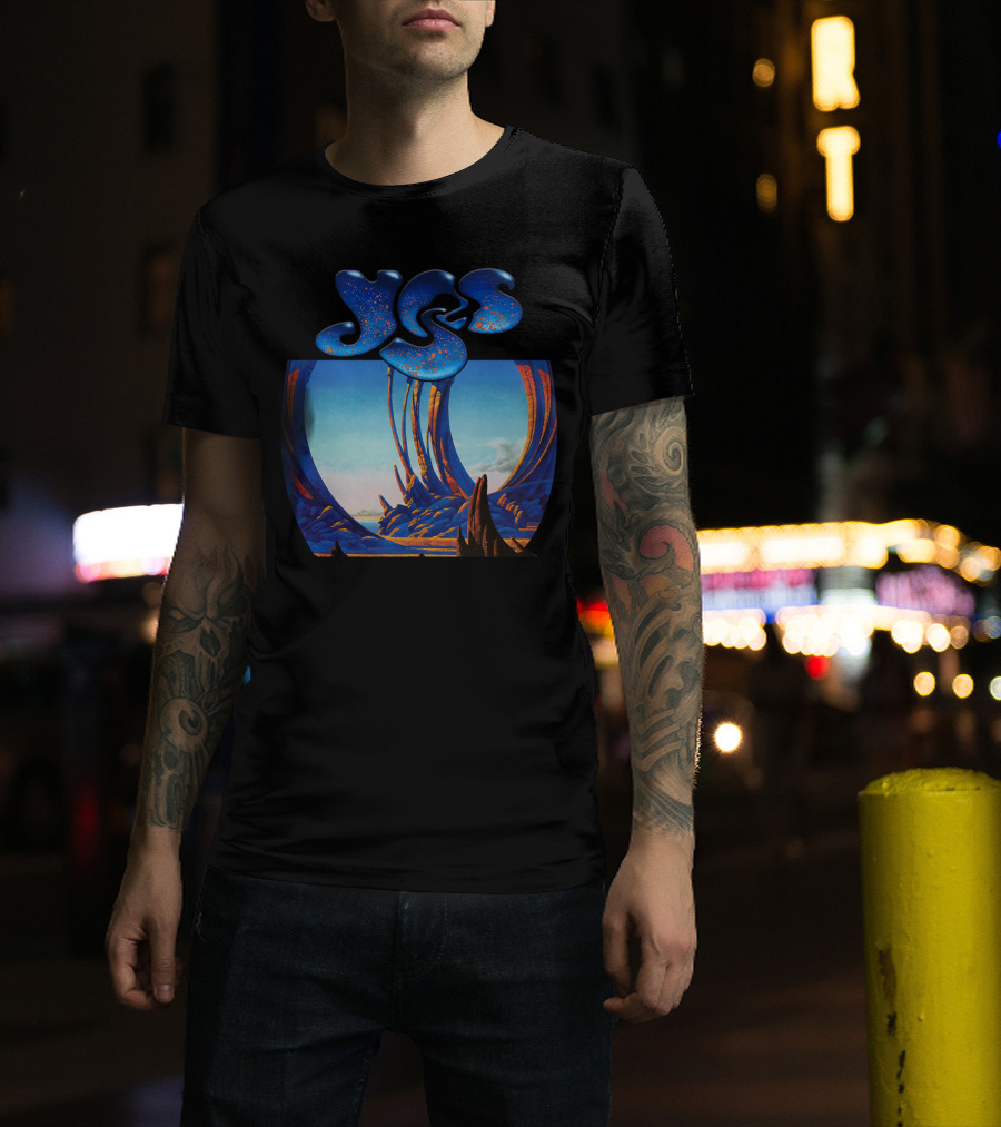 Yes Album Art Cover Retro Fantasy Landscape T-Shirt