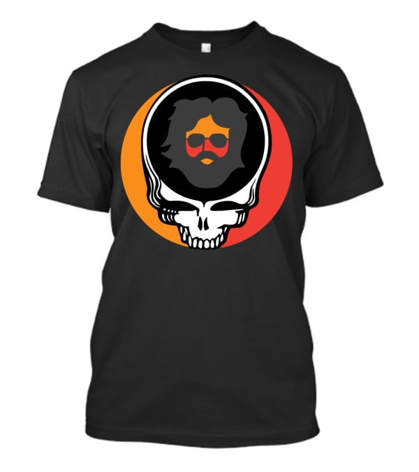Grateful Dead Skull With Sunglasses And Sunset Colors T-Shirt