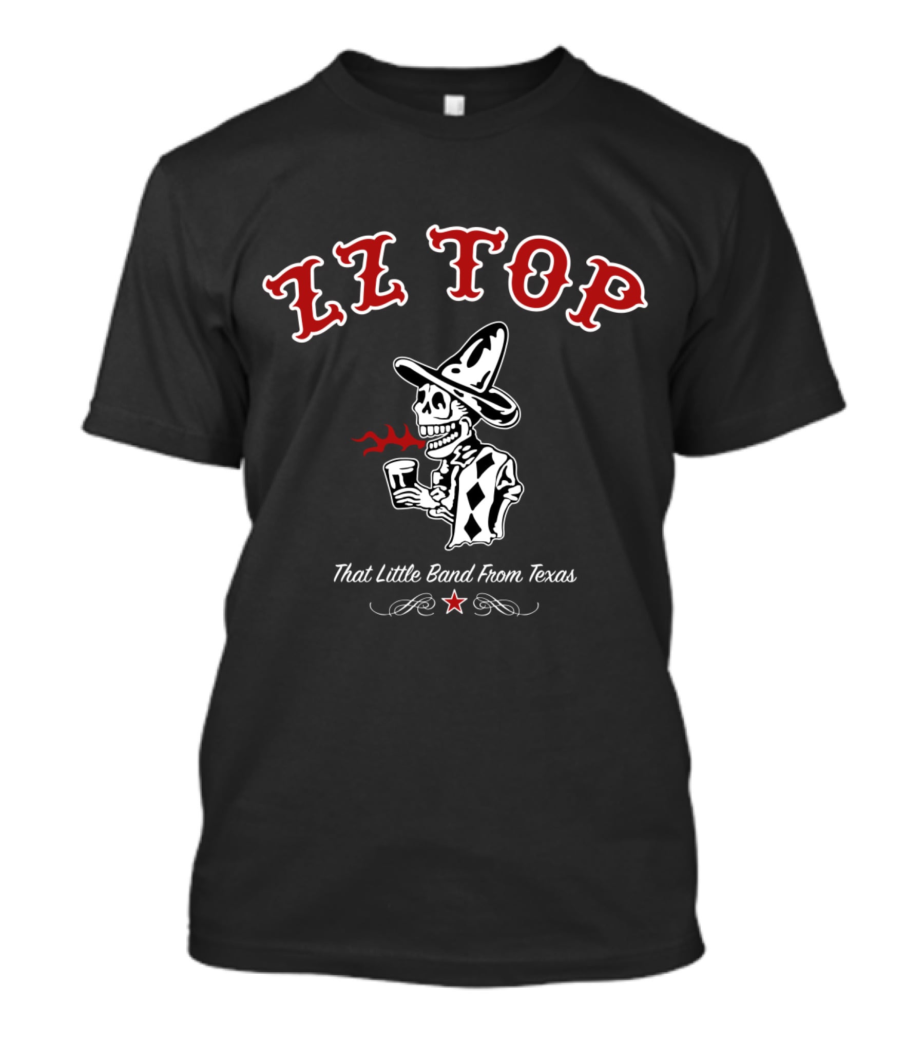 Zz Top That Little Band From Texas Skeleton And Hat T-Shirt