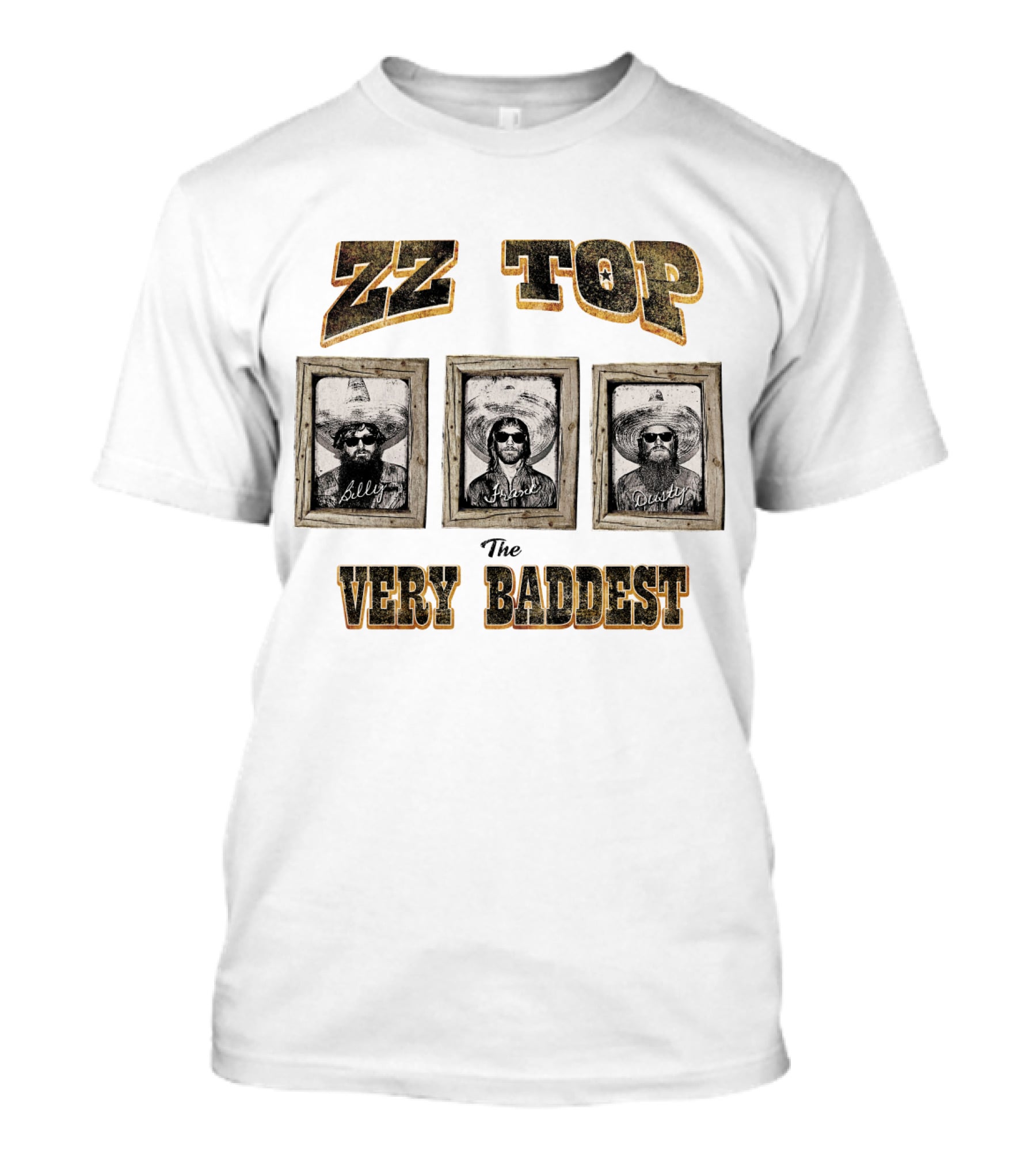 Zz Top The Very Baddest Billy Frank Dusty T-Shirt