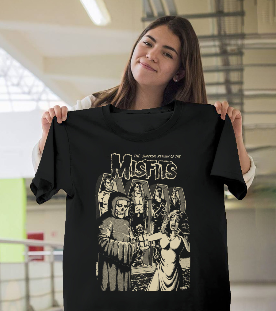 The Shocking Return Of The Misfits Coffin Horror Scene T-Shirt