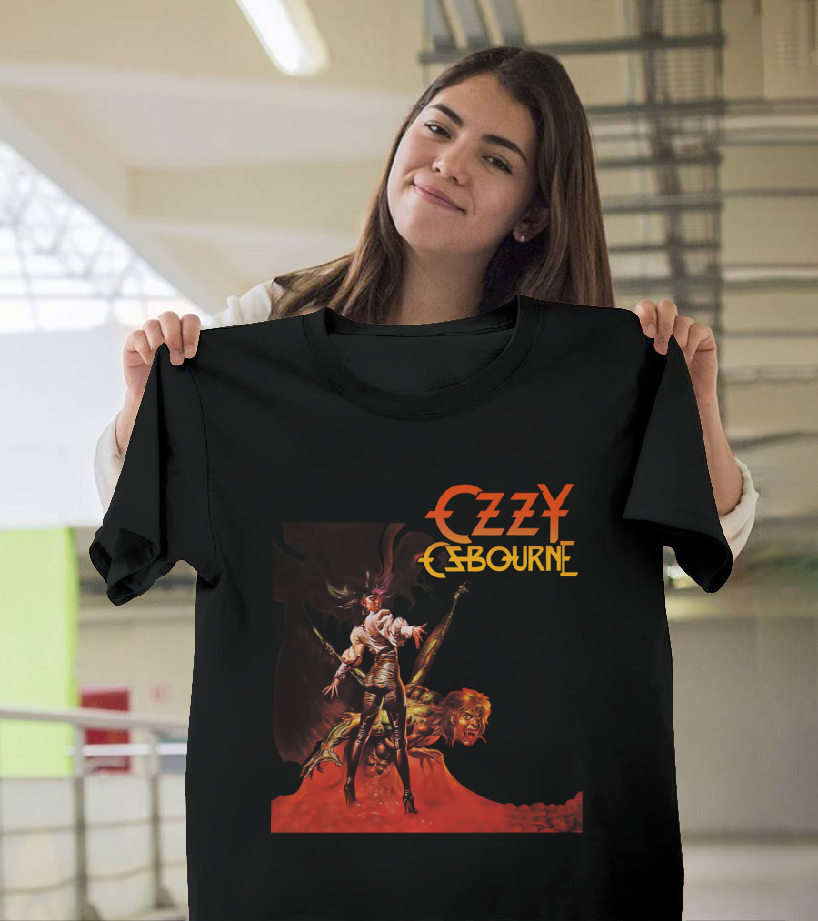 Ozzy Osbourne Bark At The Moon Retro Metal Art T-Shirt