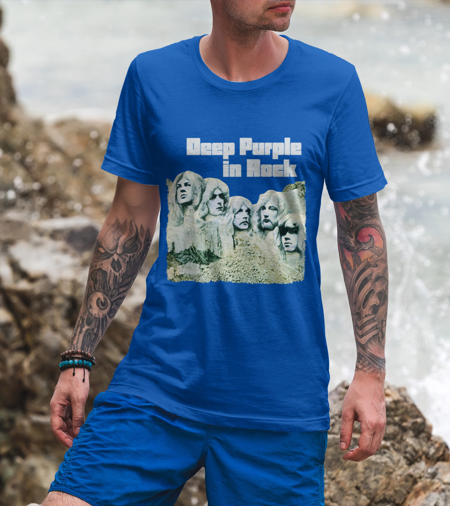 Deep Purple In Rock Mount Rushmore Album Art T-Shirt