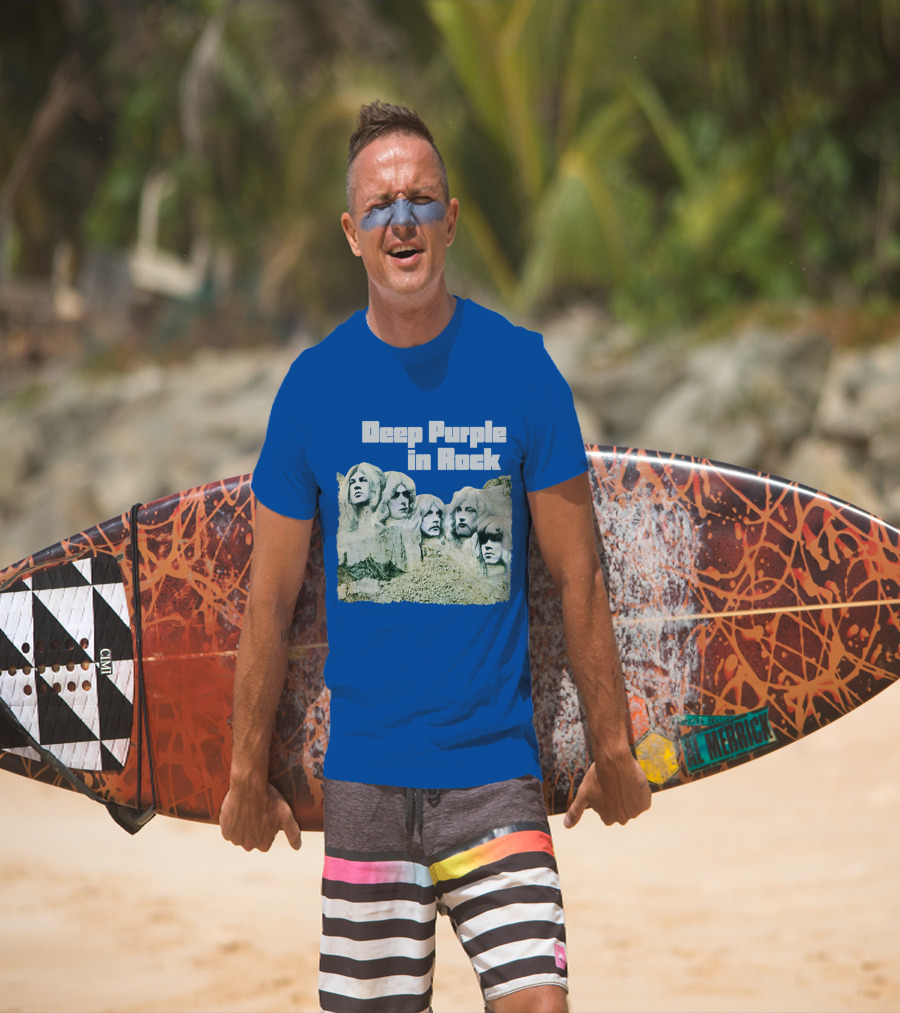 Deep Purple In Rock Mount Rushmore Album Art T-Shirt