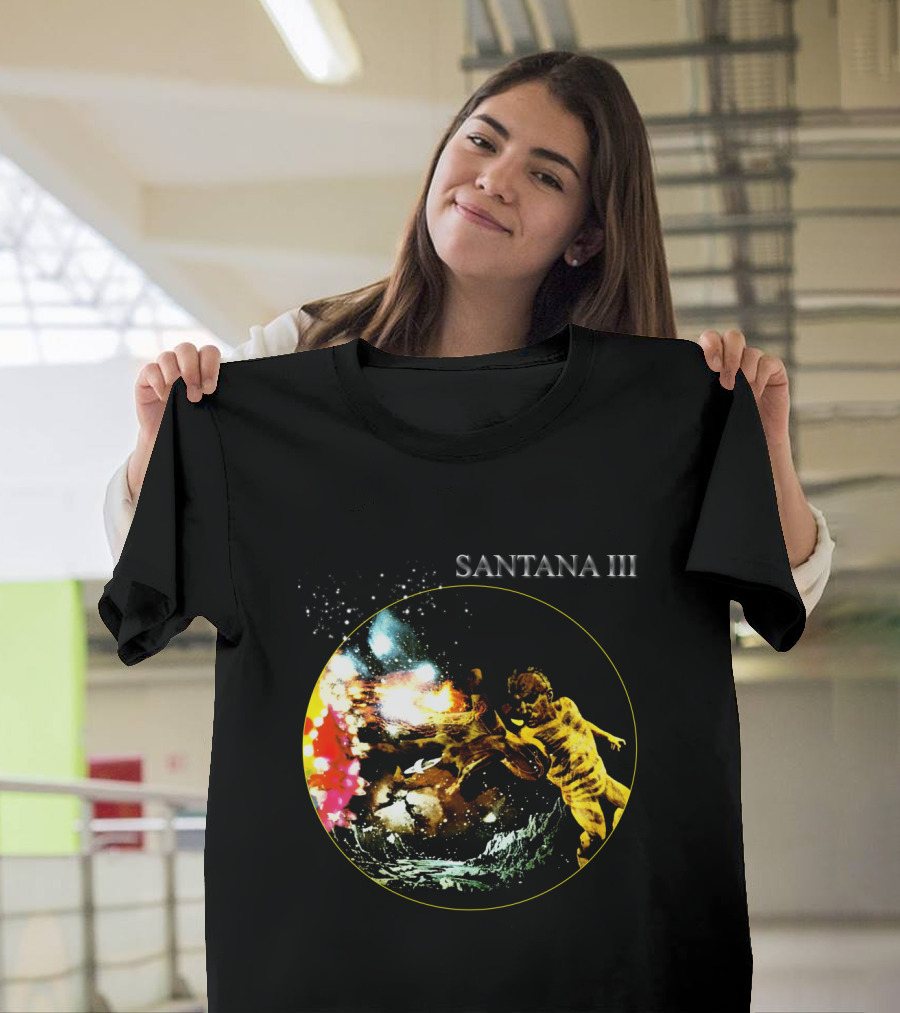 Santana Iii Psychedelic Cosmic Artwork T-Shirt