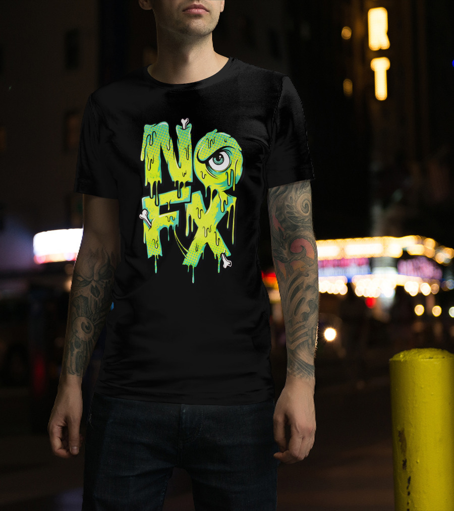 Nofx Melting Monster Eye Dripping Bones T-Shirt