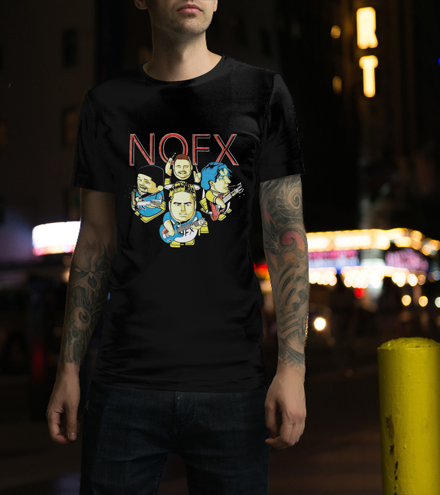 Nofx Cartoon Band Members T-Shirt