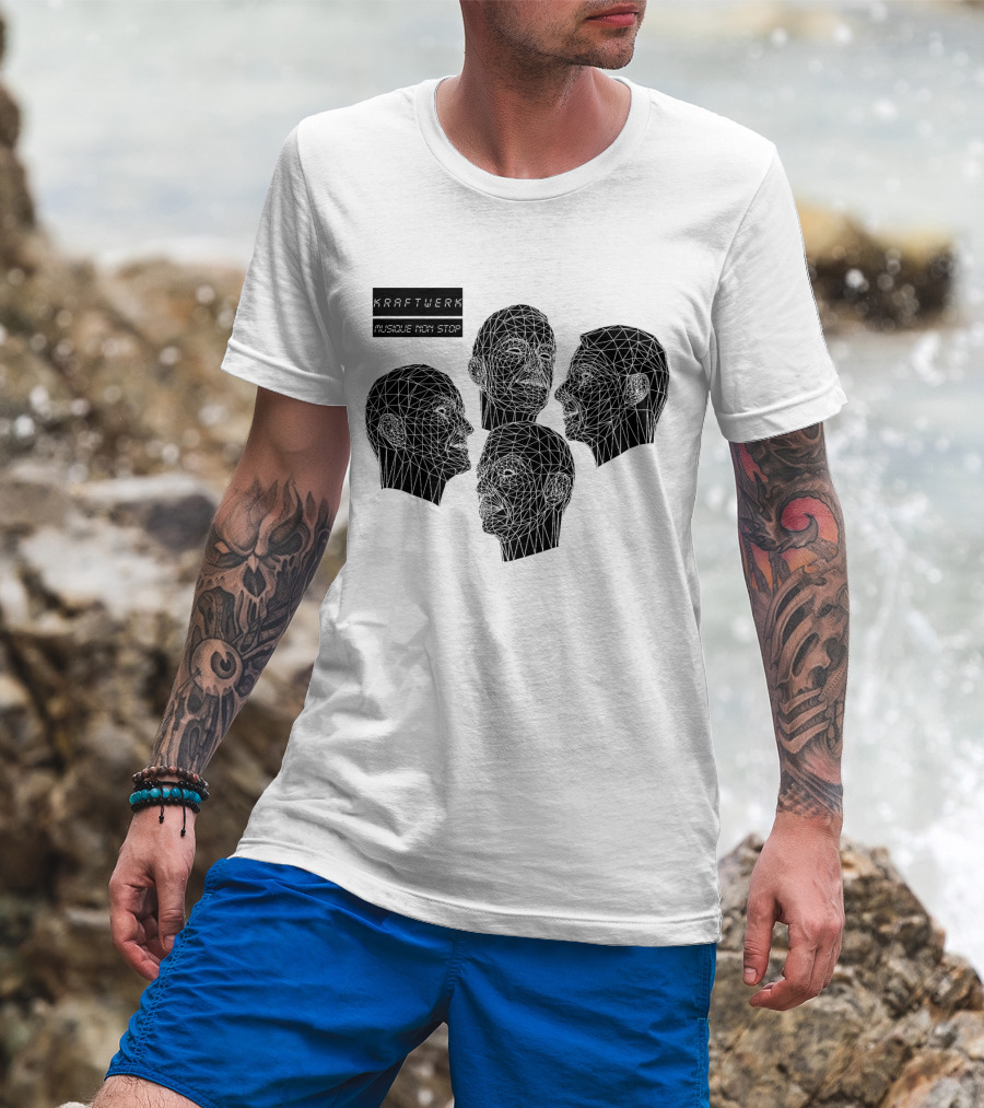 Kraftwerk Musique Non Stop Geometric Faces T-Shirt
