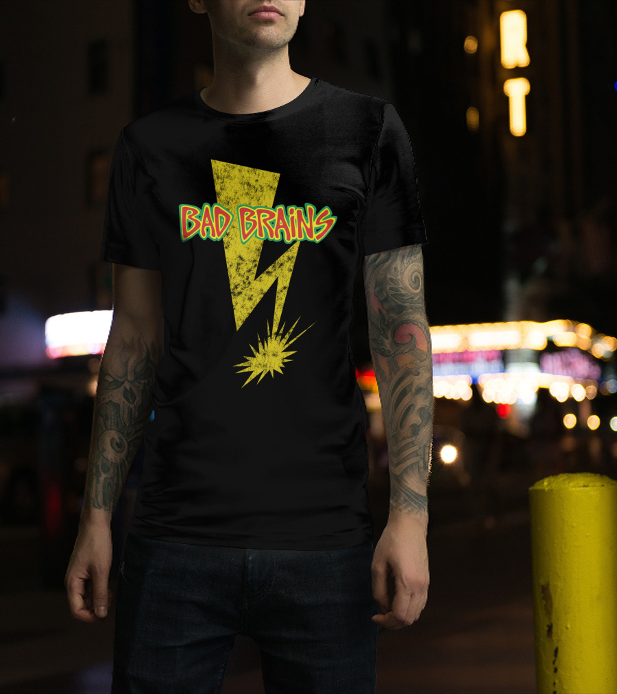 Bad Brains Yellow Lightning Bolt T-Shirt