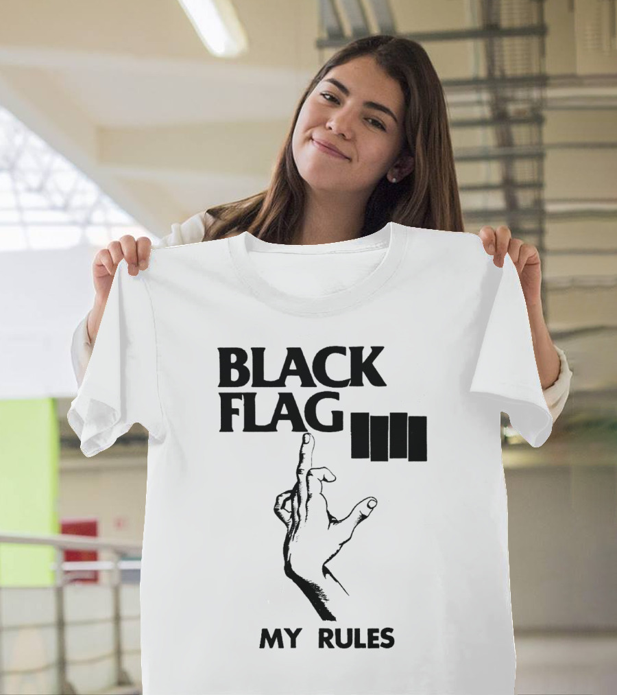 Black Flag My Rules T-Shirt