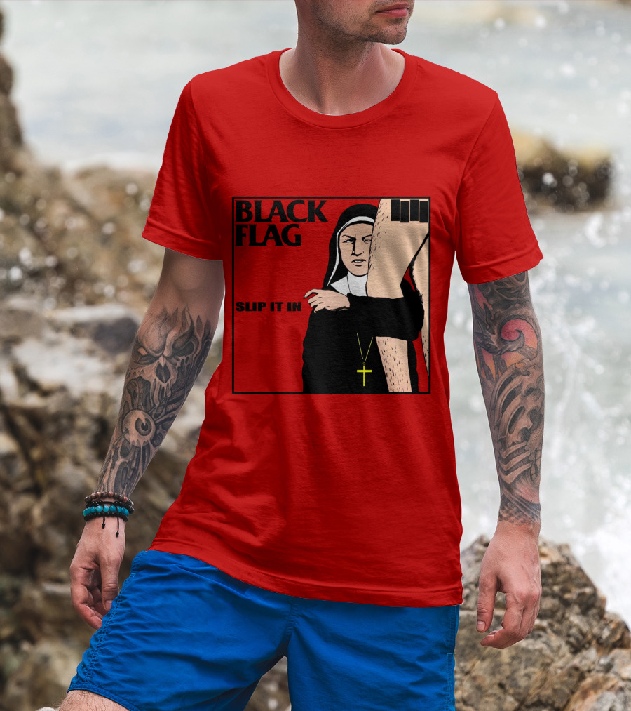 Black Flag Slip It In Album Cover T-Shirt