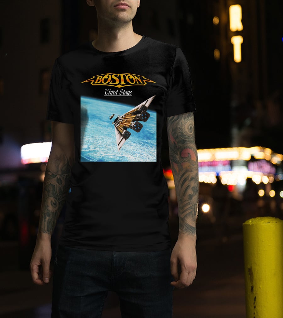 Boston Third Stage Spaceship Album Cover T-Shirt