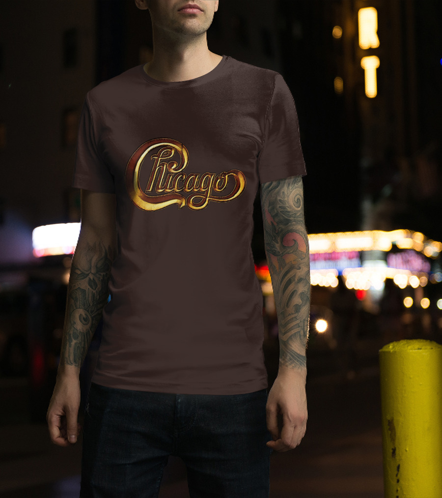Chicago Gold Script T-Shirt