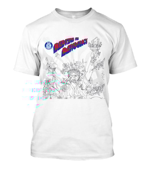 Dead Kennedys Bedtime For Democracy Statue Of Liberty Cartoon T-Shirt