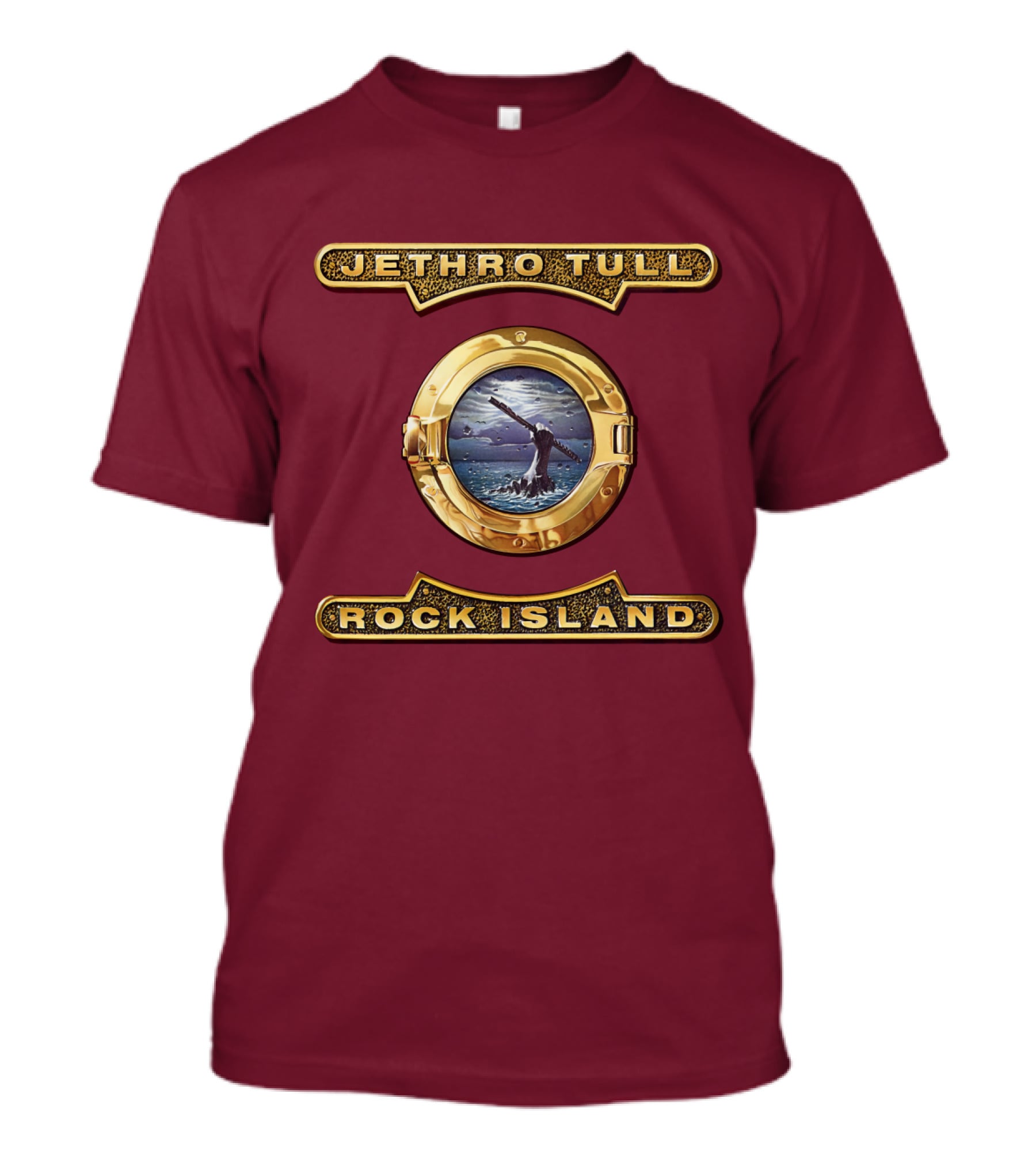 Jethro Tull Rock Island Porthole Album Cover T-Shirt