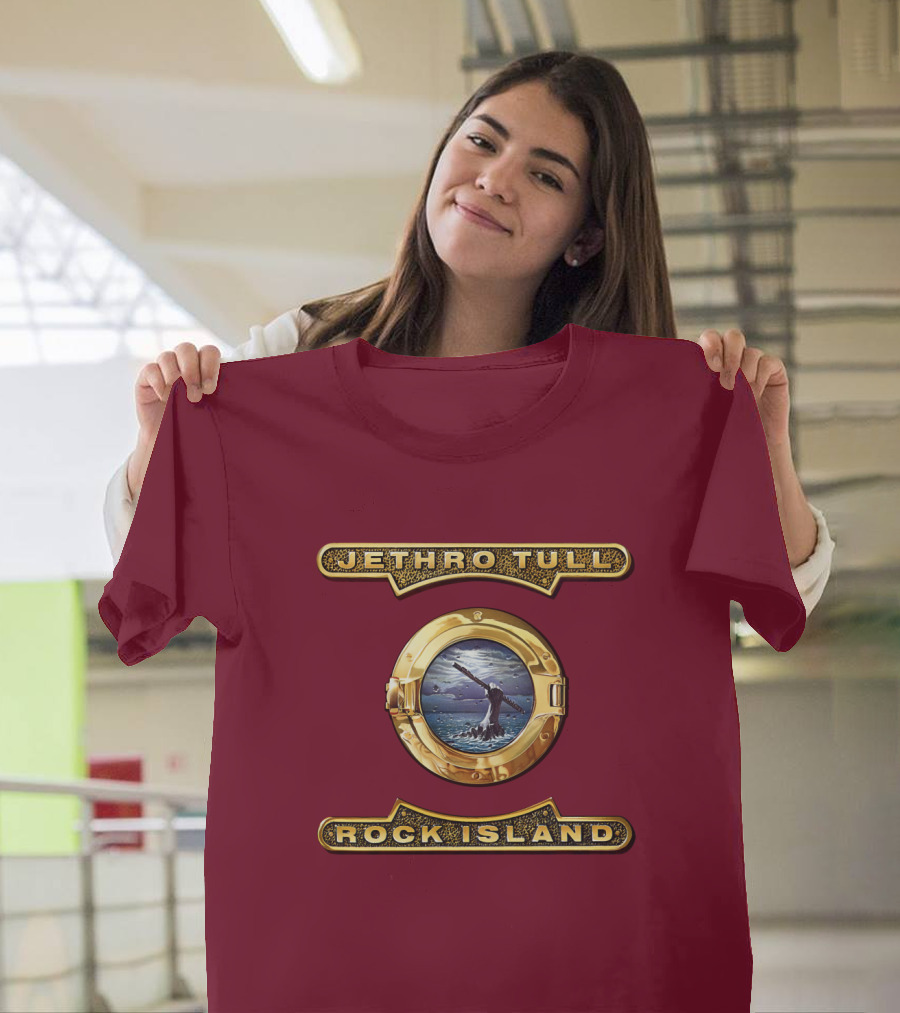 Jethro Tull Rock Island Porthole Album Cover T-Shirt