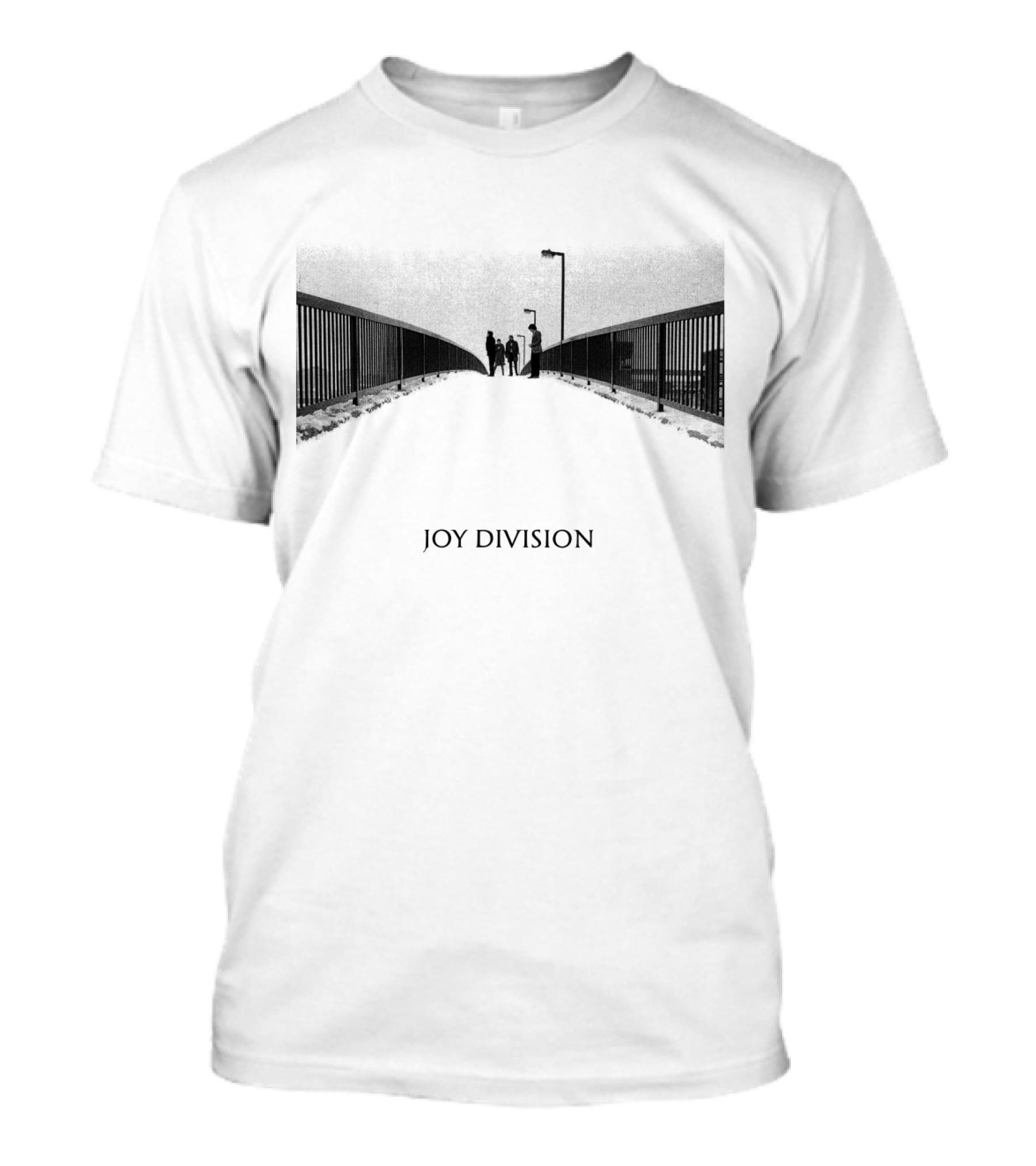 Joy Division Unknown Pleasures Bridge Scene T-Shirt