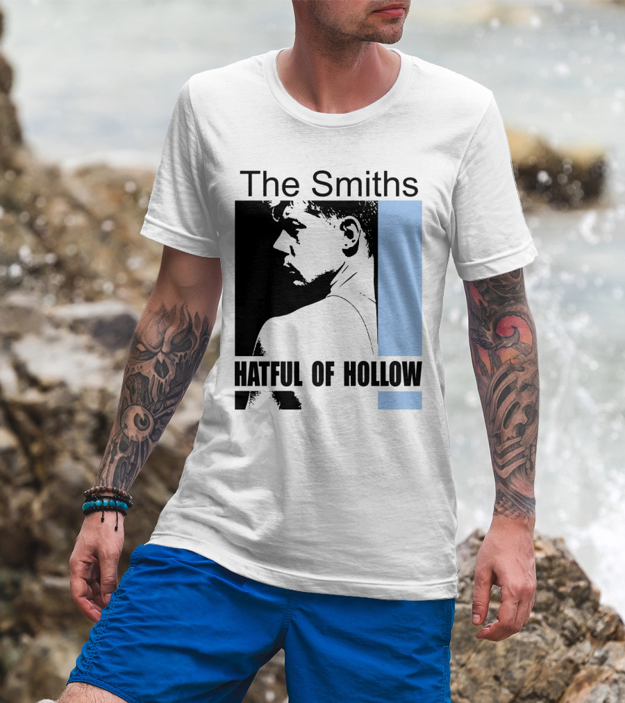 The Smiths Hatful Of Hollow Album Cover Art Black And Blue Silhouette T-Shirt