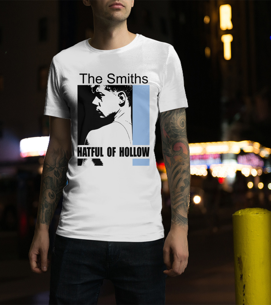 The Smiths Hatful Of Hollow Album Cover Art Black And Blue Silhouette T-Shirt