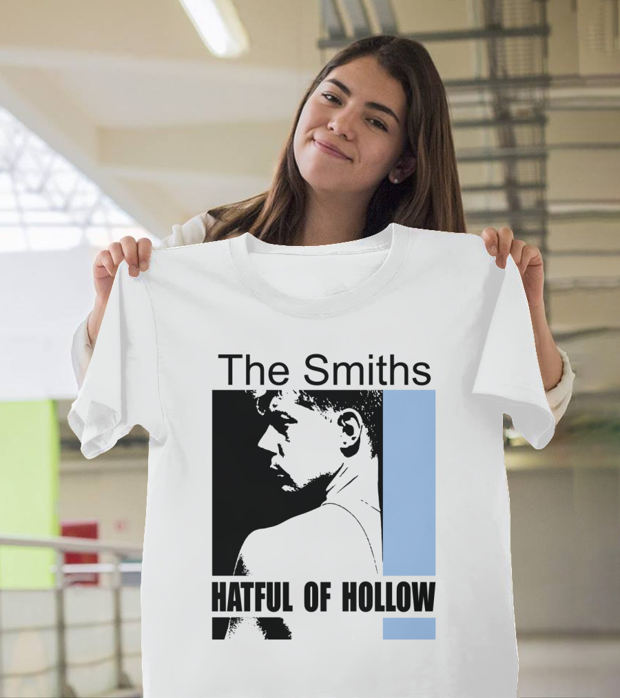 The Smiths Hatful Of Hollow Album Cover Art Black And Blue Silhouette T-Shirt