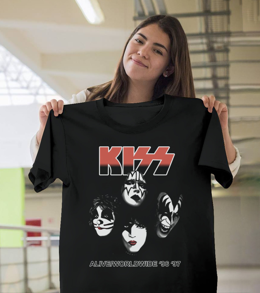 Kiss Alive/Worldwide '96 '97 Tour Faces T-Shirt