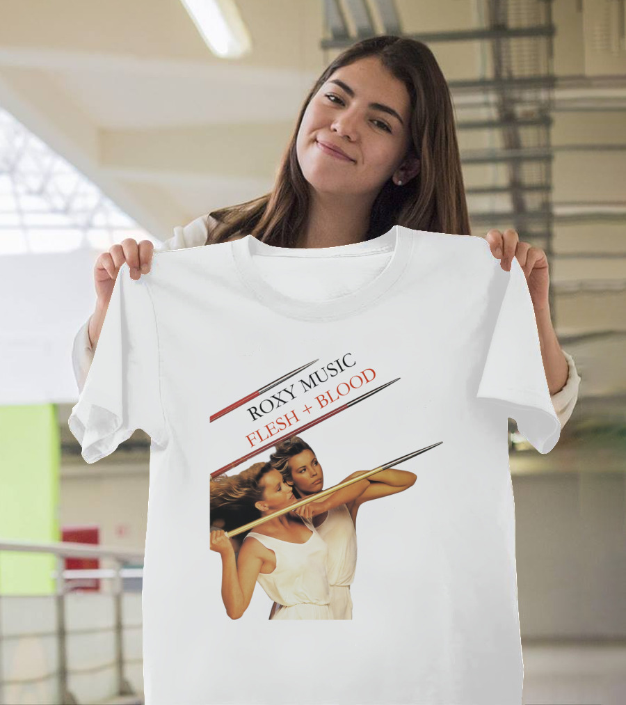 Roxy Music Flesh + Blood Album Cover Artwork T-Shirt