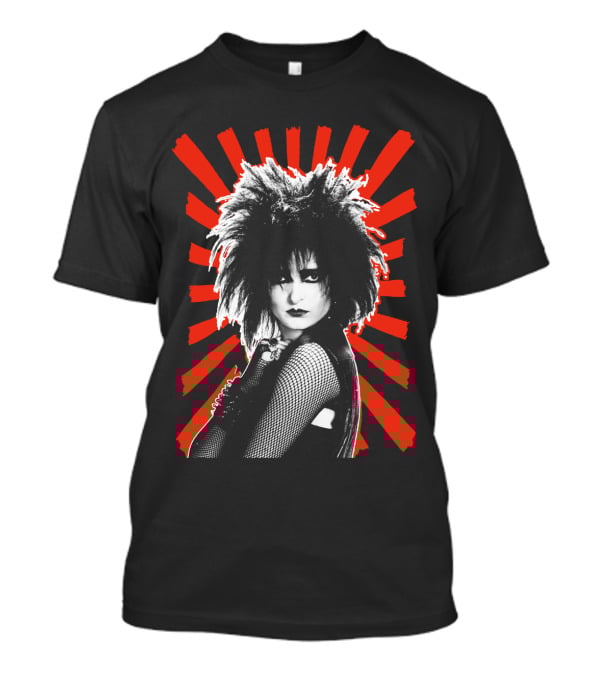 Punk Rock Icon With Red Sunburst T-Shirt