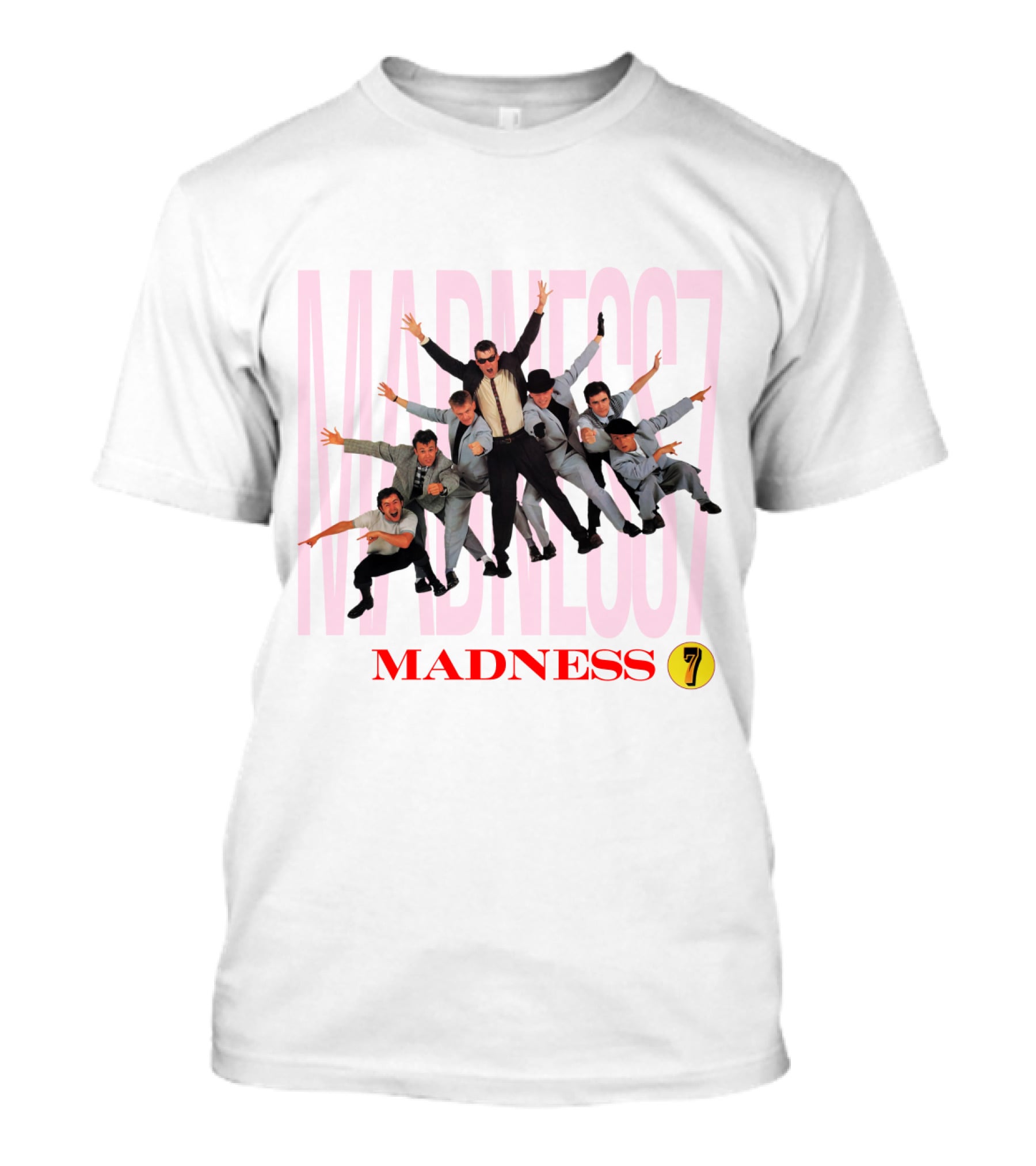 Madness 7 Band Group Pose T-Shirt
