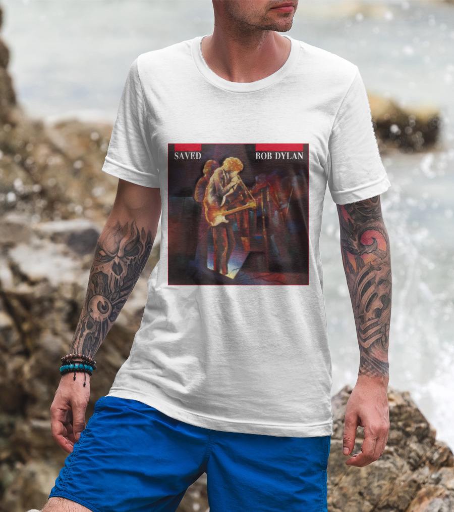 Bob Dylan Saved Live Performance Artwork T-Shirt