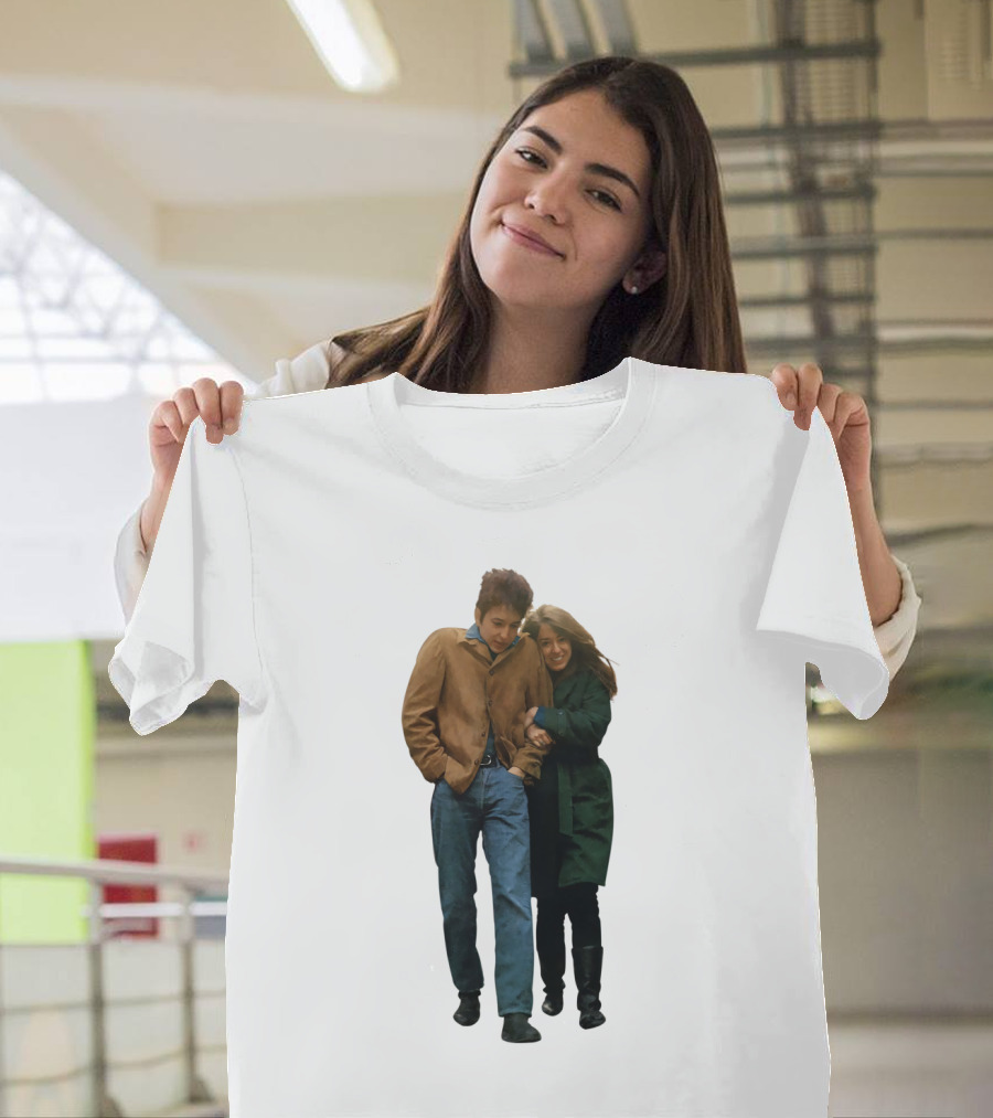 Bd Freewheelin' Couple Stroll 1960S Vintage Style T-Shirt
