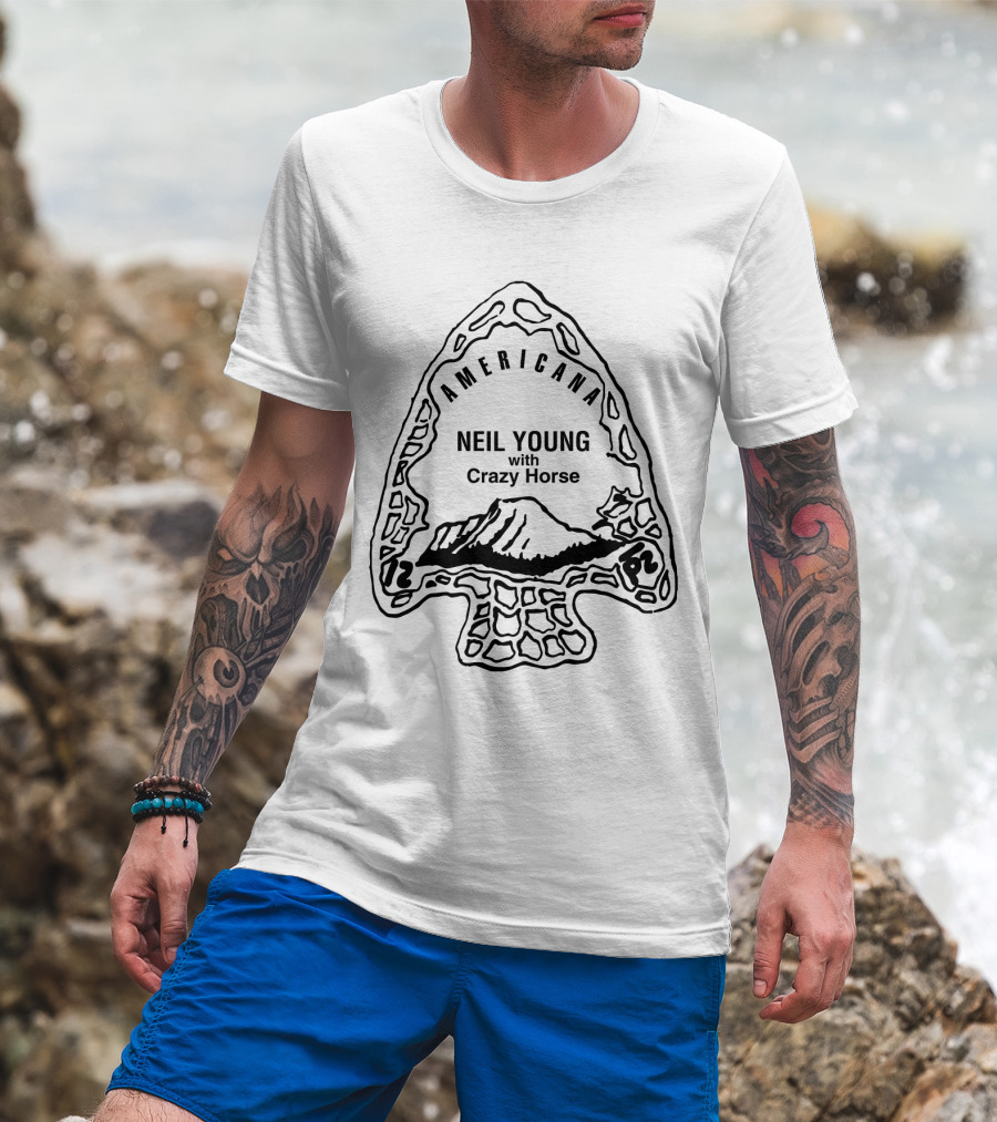 Americana Neil Young With Crazy Horse Arrowhead T-Shirt