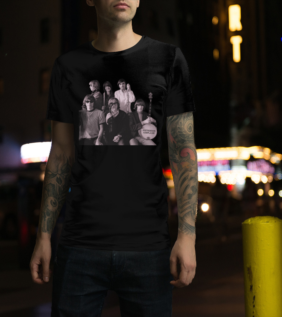 Jefferson Airplane Vintage Band Photo T-Shirt