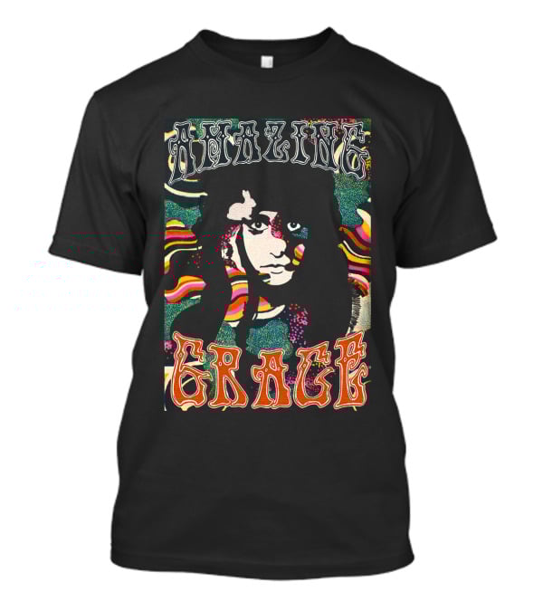 Amazing Grace Psychedelic Portrait 1960S Style T-Shirt