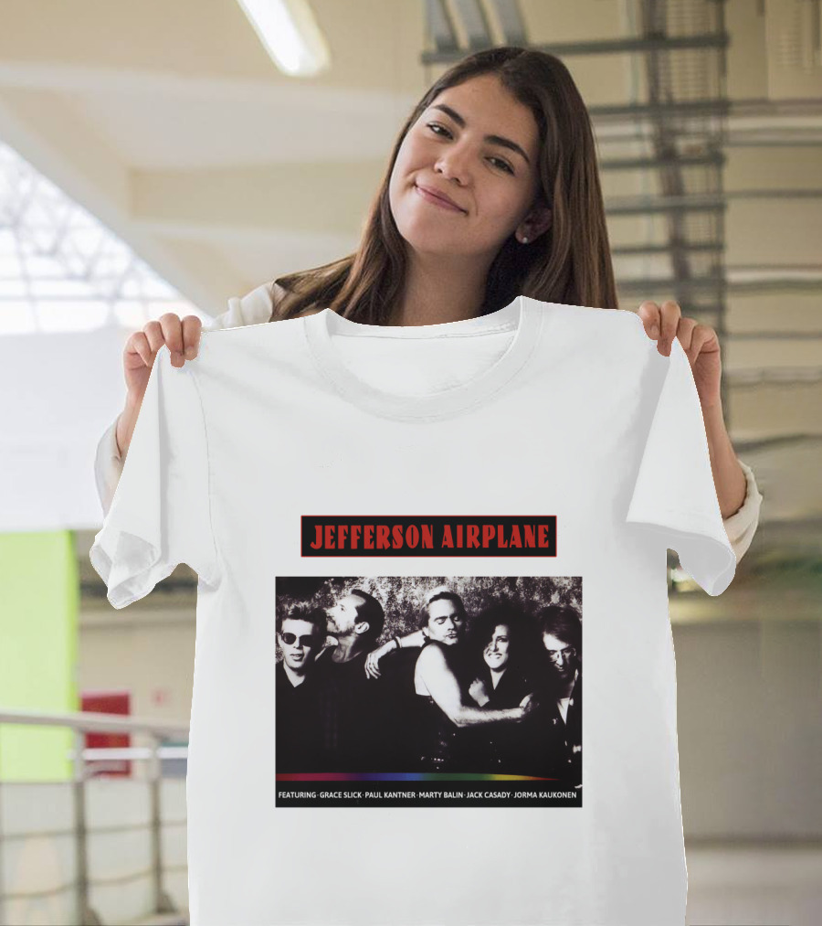 Jefferson Airplane Featuring Grace Slick Paul Kantner Marty Balin Jack Casady Jorma Kaukonen T-Shirt