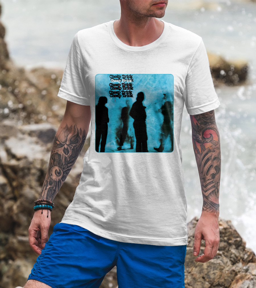 Cheap Trick Silhouettes Blue T-Shirt