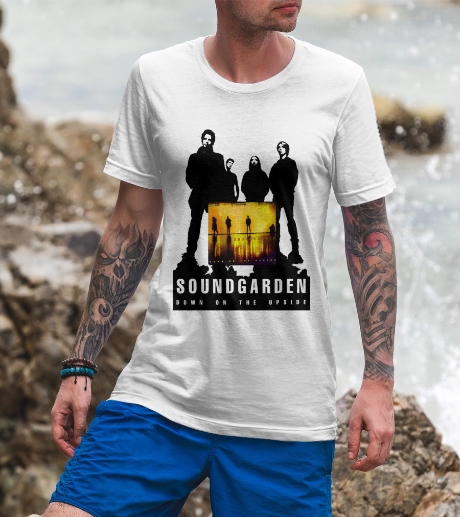 Soundgarden Down On The Upside Album Silhouette Artwork T-Shirt