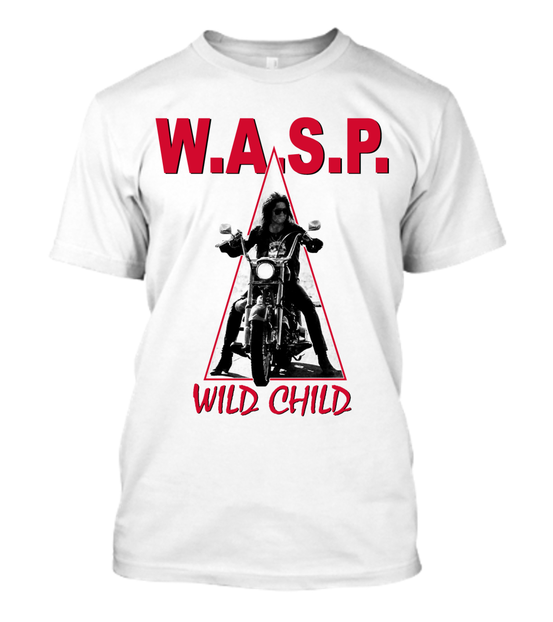 W.a.s.p. Wild Child Motorcycle Rider T-Shirt