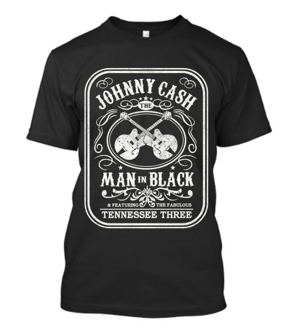 Johnny Cash The Man In Black Featuring The Fabulous Tennessee Three T-Shirt