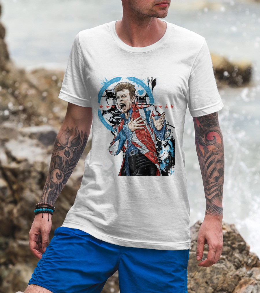 Db Blue Red Union Jacket Stars Iconic Expression T-Shirt