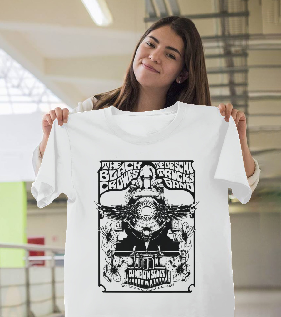 The Black Crowes Tedeschi Trucks Band London Souls Concert Artwork T-Shirt