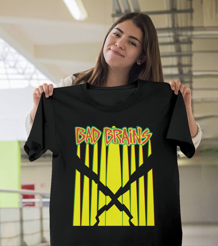 Bad Brains Yellow Stripes With Red And Green T-Shirt