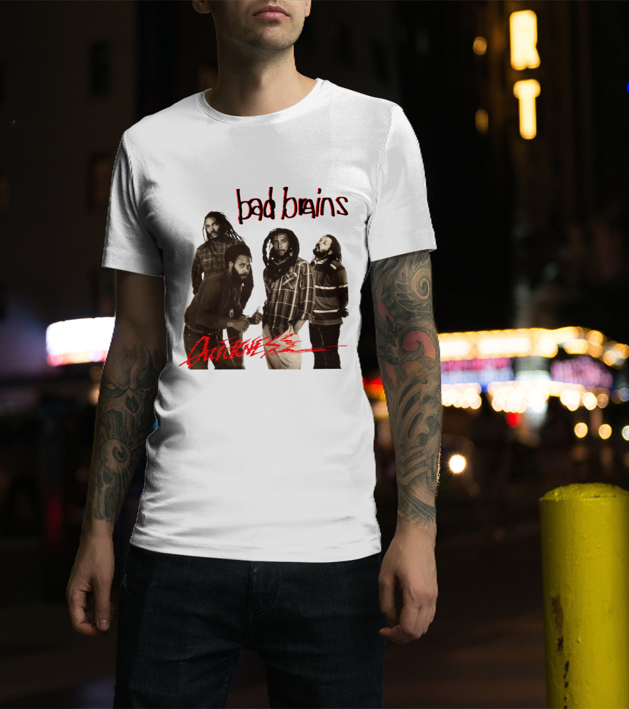 Bad Brains Attitude Vintage Band Photo T-Shirt