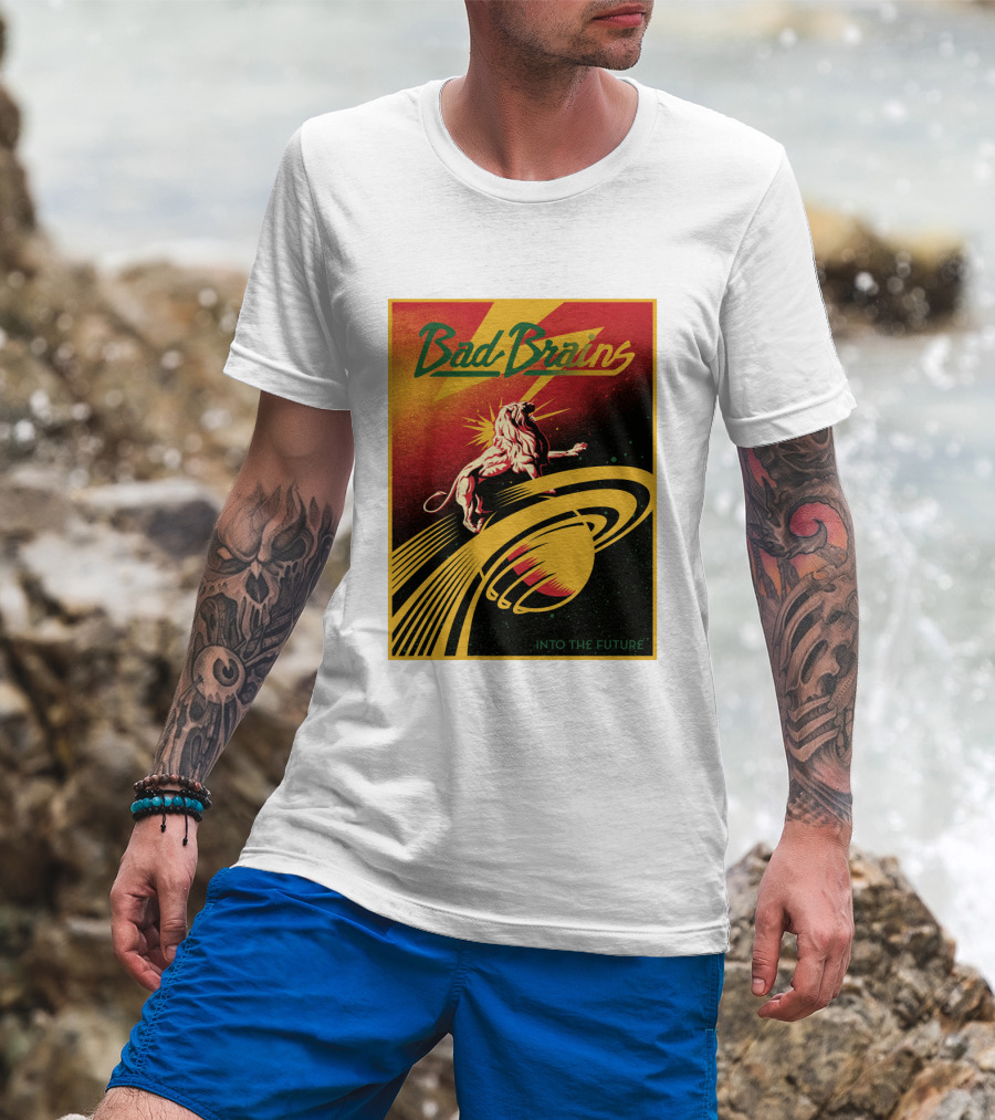 Bad Brains Into The Future Lion And Saturn T-Shirt