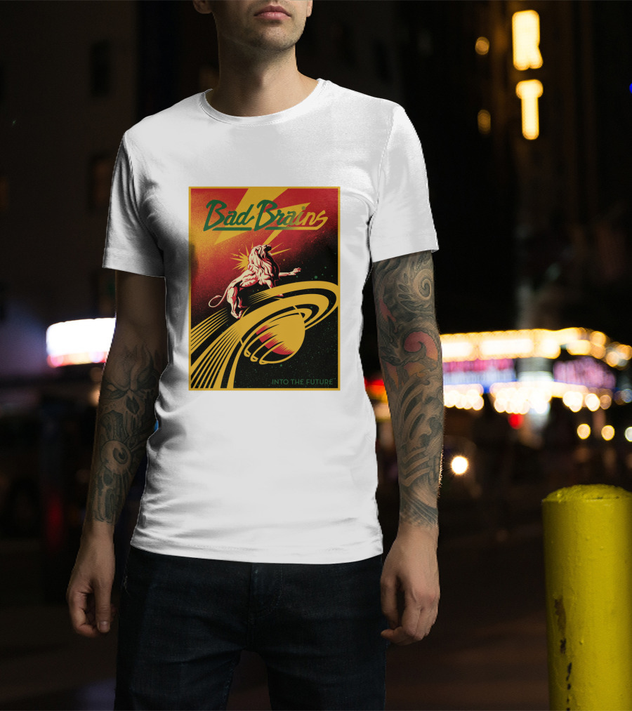 Bad Brains Into The Future Lion And Saturn T-Shirt