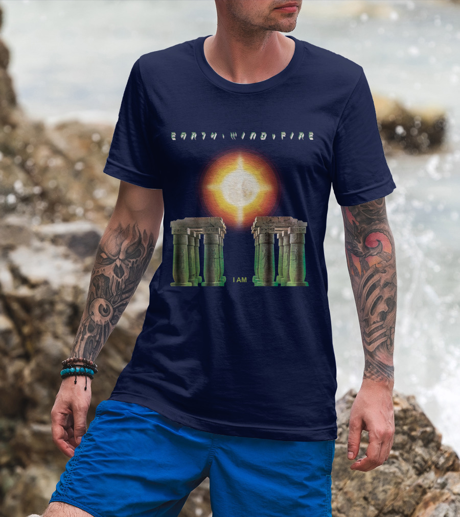 Earth Wind Fire I Am Sun Stonehenge Concept T-Shirt
