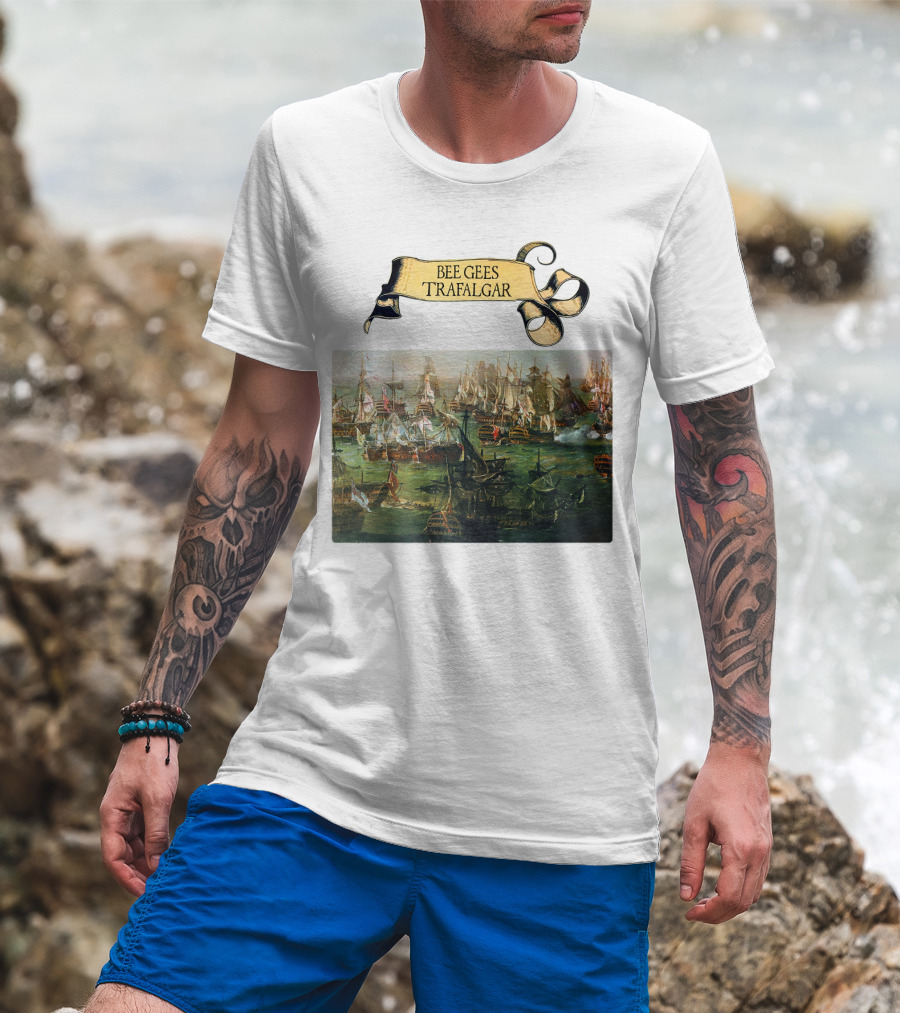Bee Gees Trafalgar Naval Battle Scene T-Shirt